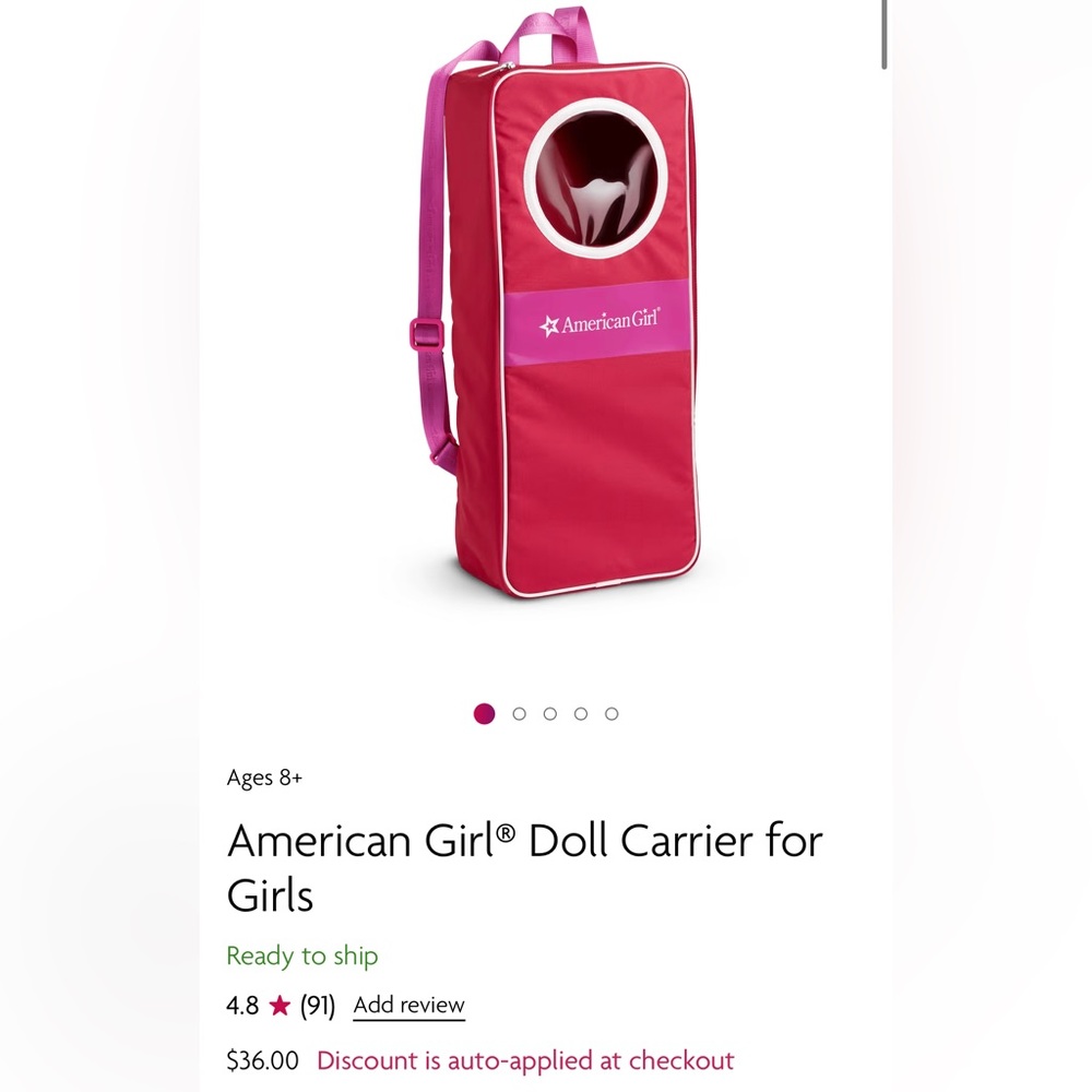 American girl doll carrier